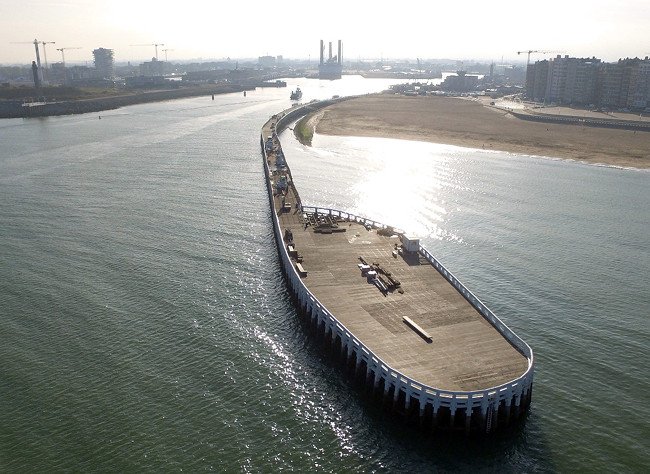 Voorbeeld van waterbouwkundige constructie